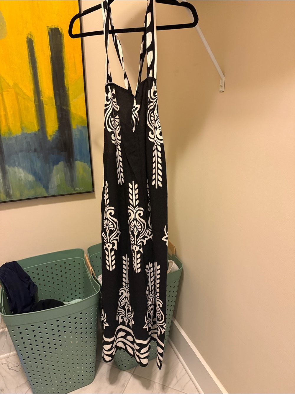 Black & White Print Jumpsuit